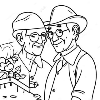 Kreativnaia Raskraska Dlia Dnia Ottsa S Dedushkoi 97803 36782