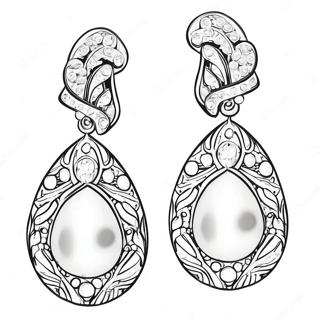 Elegantnye Zhemchuzhnye Sergi Raskraska 98549-37362