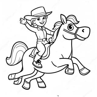 Raskraska Dzhessi Skachushchei Na Bullzai 9865-560