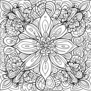 Simmetrichnye Formy Kaleidoskopa Dlia Raskraski 98806 37568