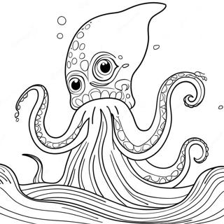 Raskraska Velichestvennyi Kraken Voskhodiashchii Iz Okeana 99163-37842