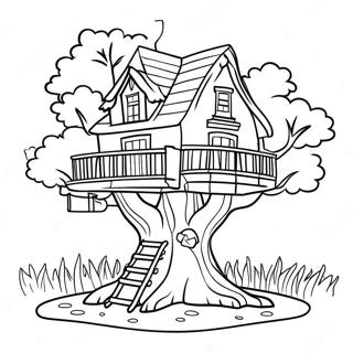 Raskraska Ocharovatelnogo Domika Na Dereve 9959 813