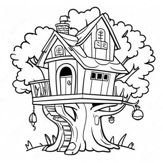 Raskraska Ocharovatelnogo Domika Na Dereve 9959 814