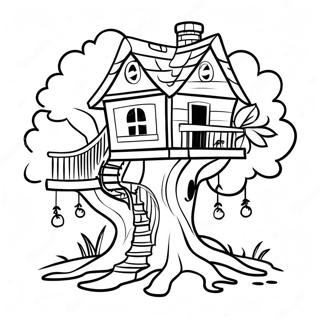 Raskraska Ocharovatelnogo Domika Na Dereve 9959 816